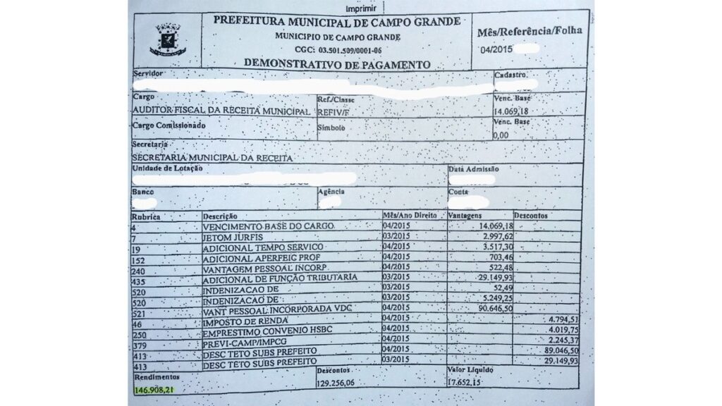 Com ganho de até R$ 146 mil, MP recomenda a prefeitura de Campo Grande que ajuste salários de auditores ao teto | Mato Grosso do Sul
